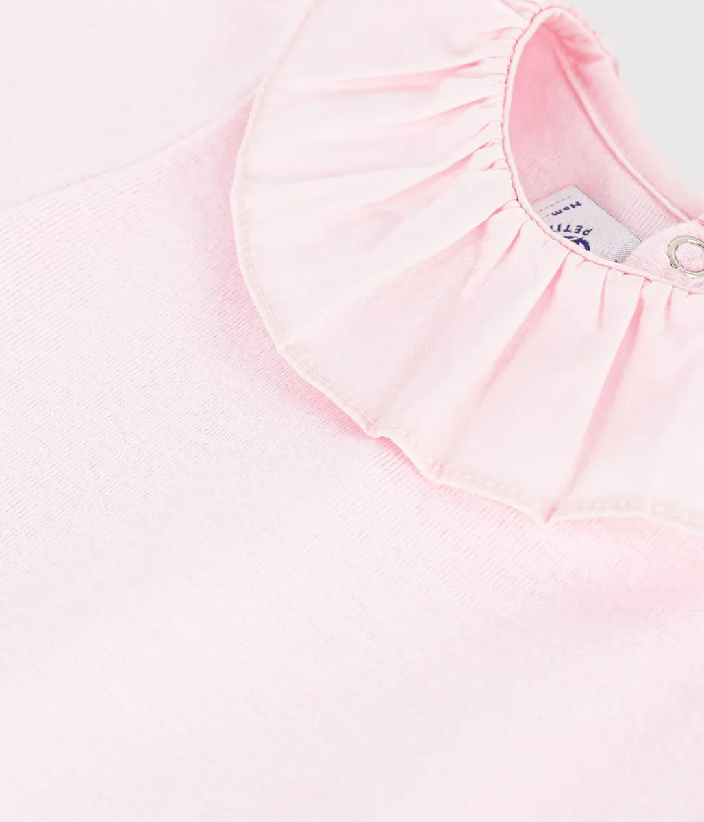 フリル衿付き半袖ボディ