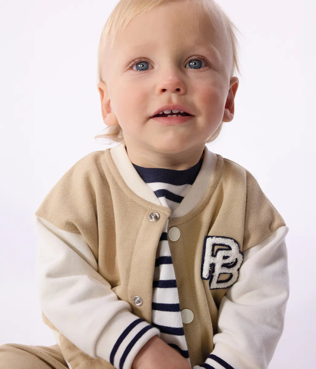 カラーブロックブルゾン