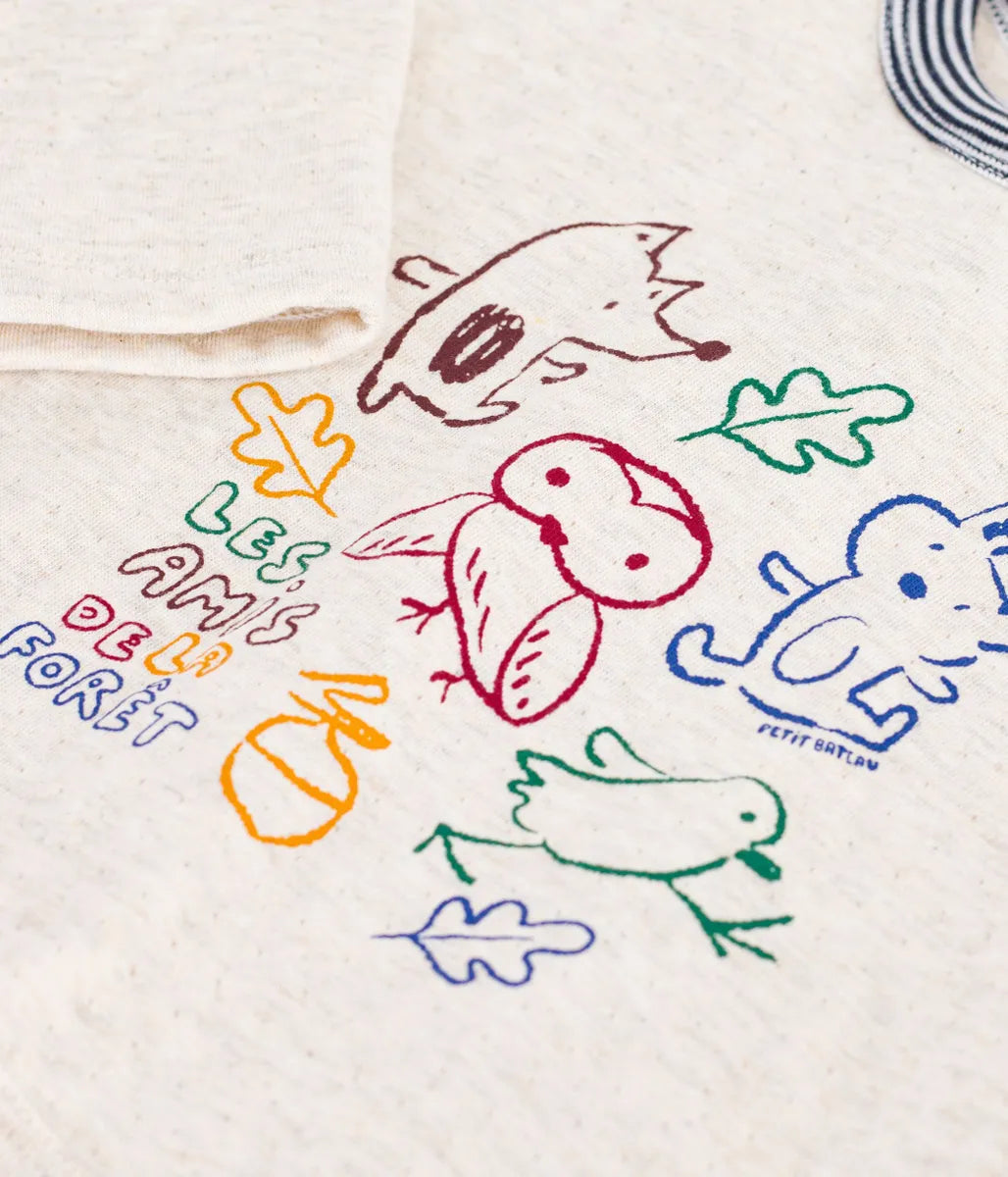 アニマルプリント長袖Tシャツ