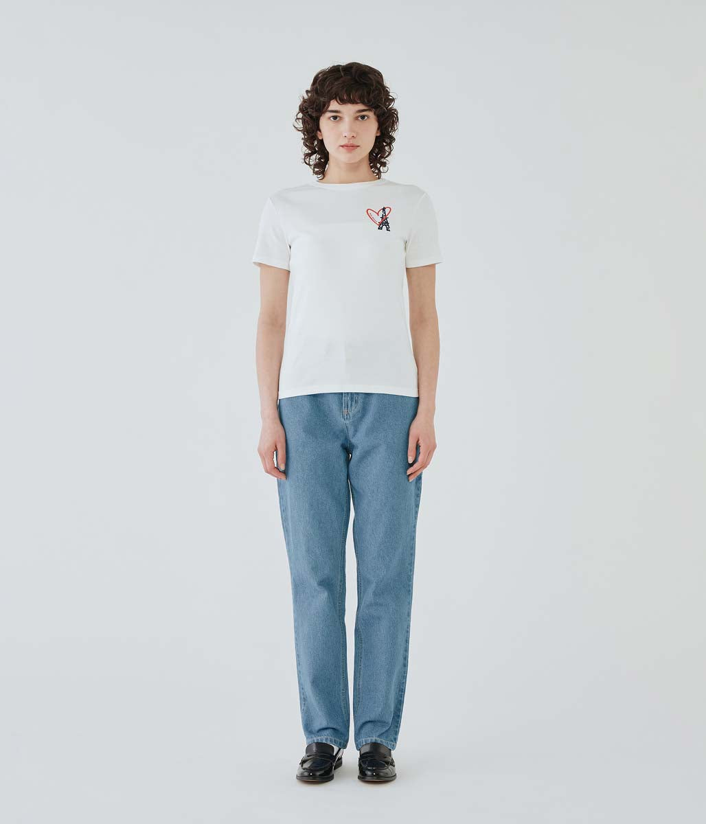 PBプリントクルーネック半袖Tシャツ