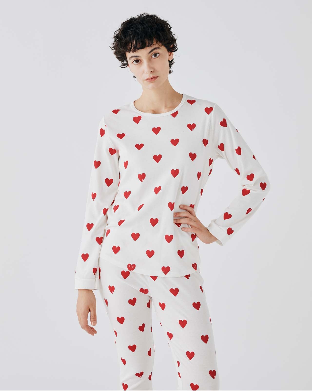 プリント長袖パジャマ