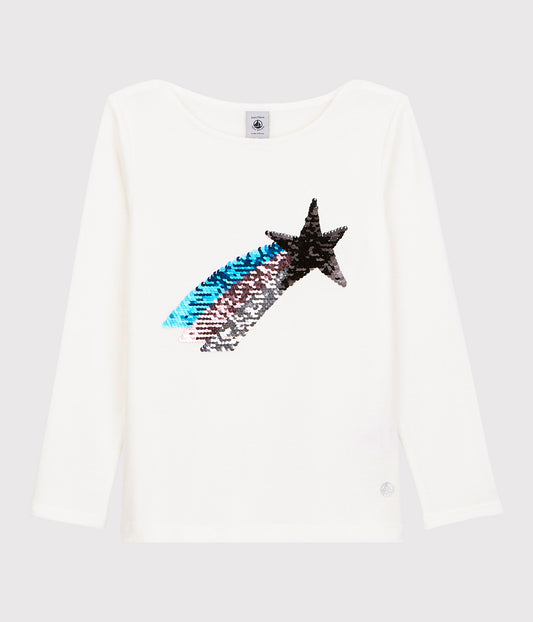 スパンコール長袖Ｔシャツ