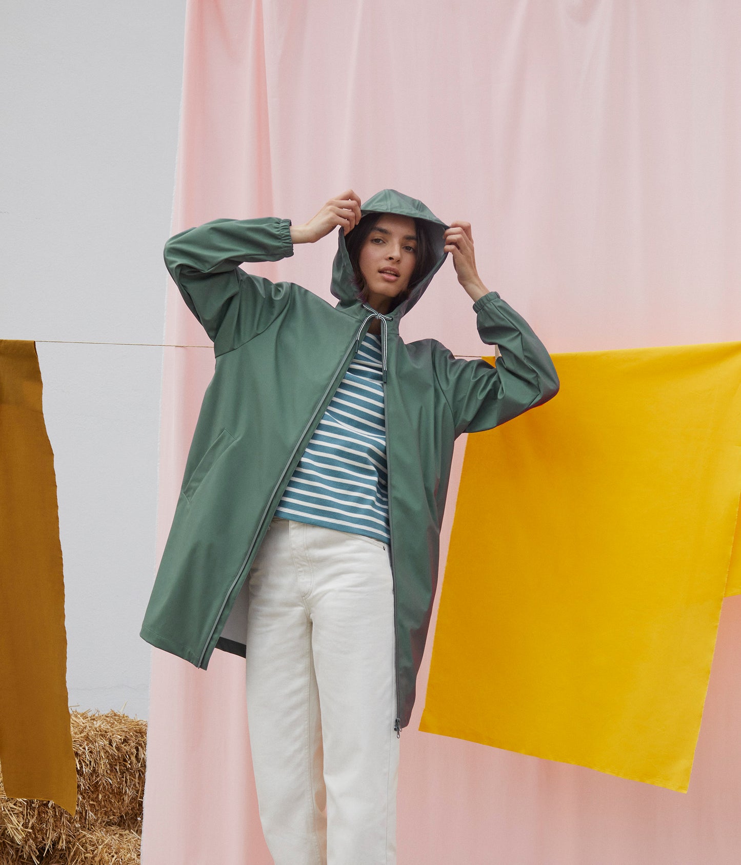 ロングレインコート