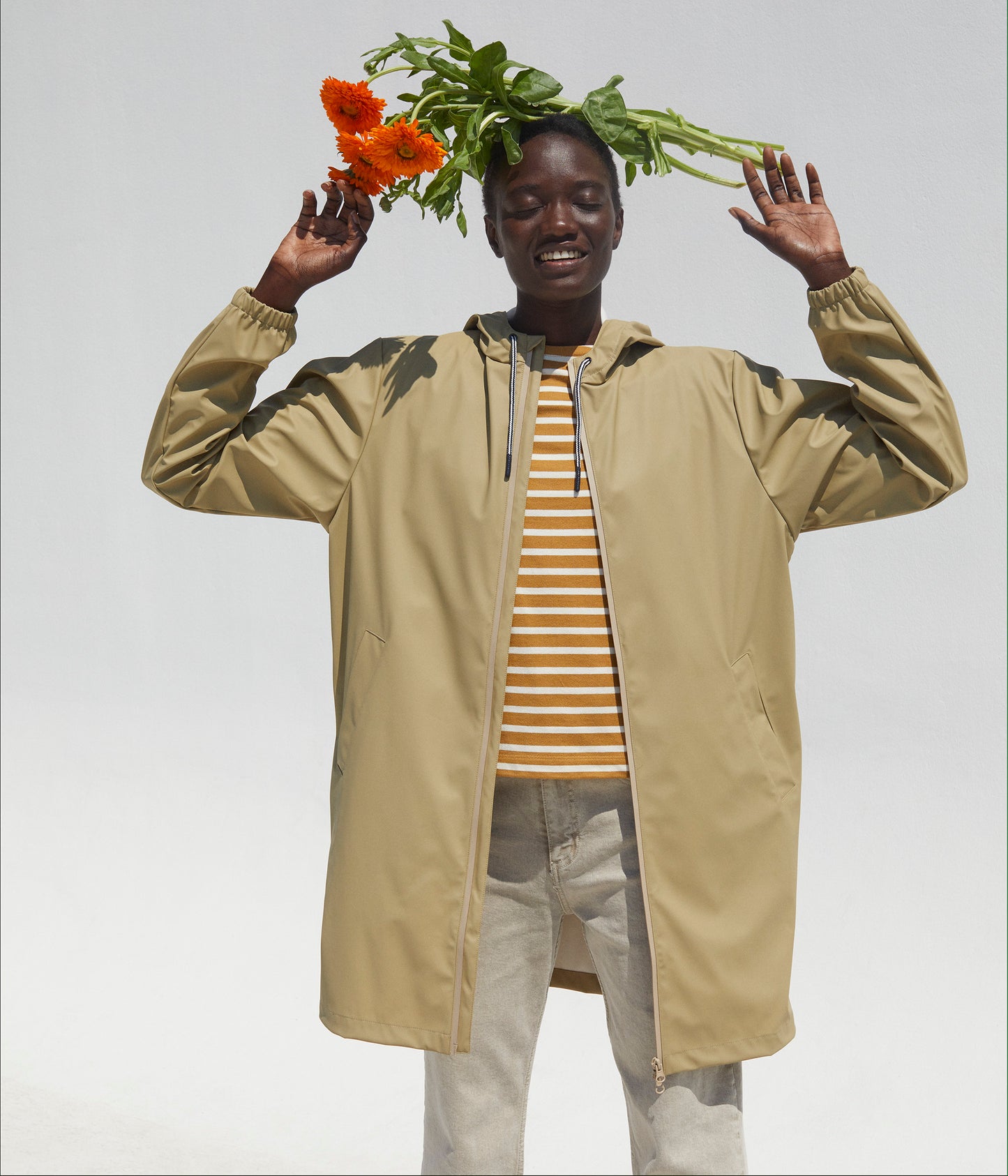 ロングレインコート