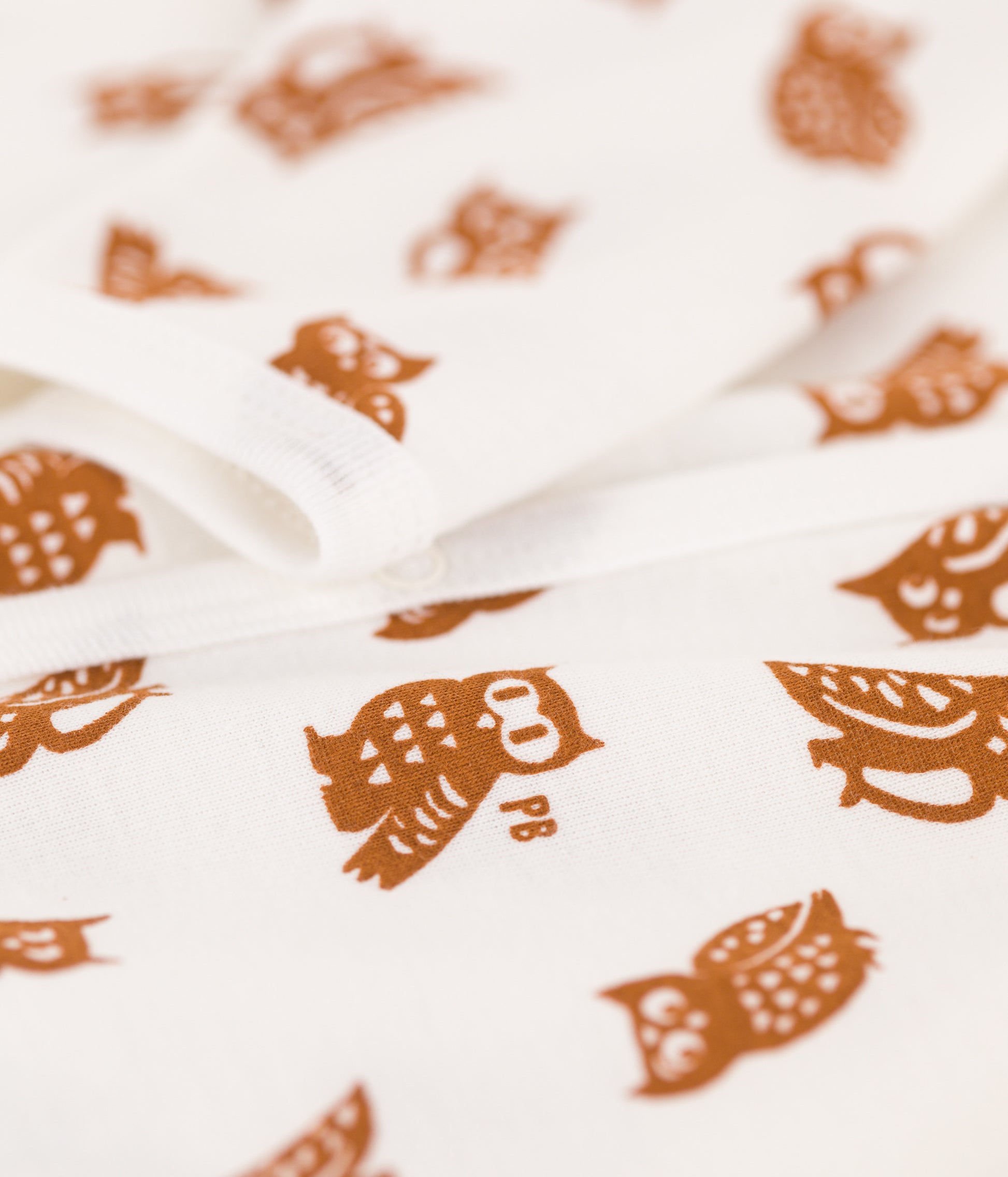 プリント足なしロンパース