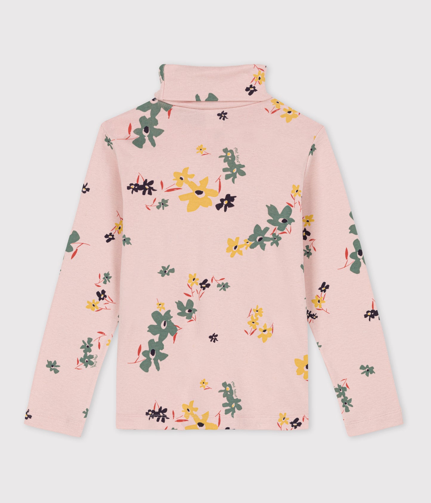 プリントタートルネック長袖Ｔシャツ