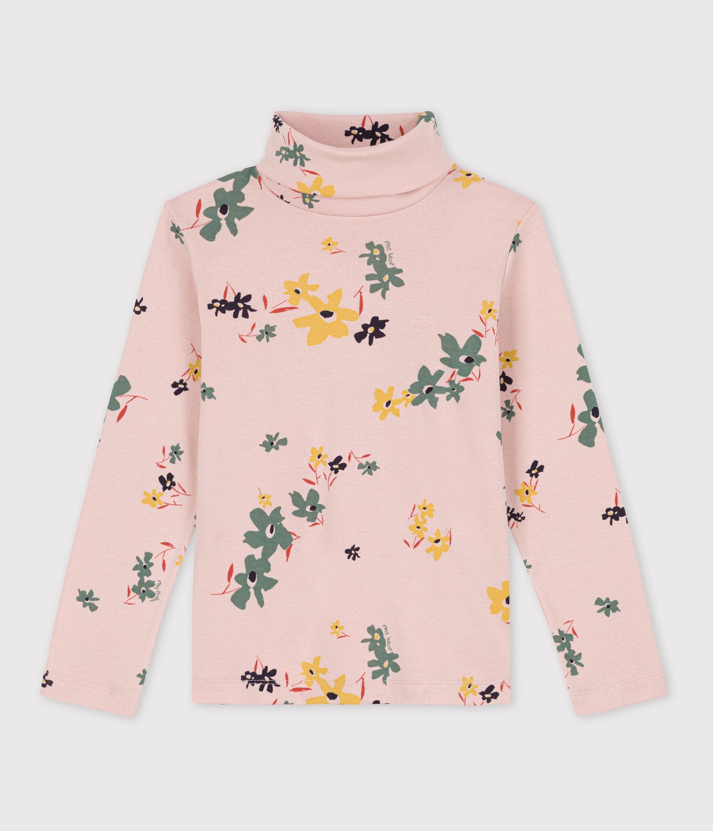 プリントタートルネック長袖Ｔシャツ