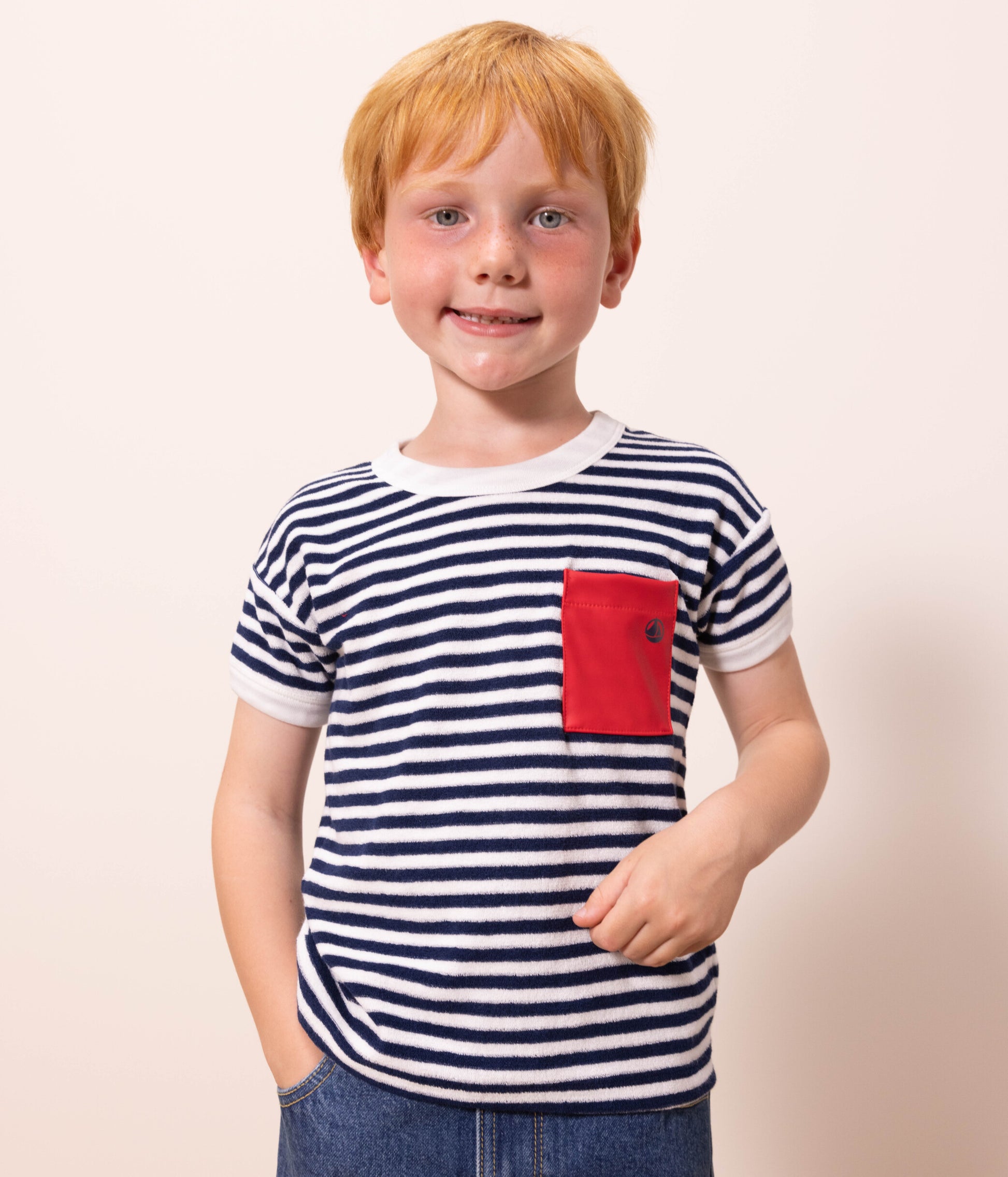 パイルボーダー半袖Ｔシャツ