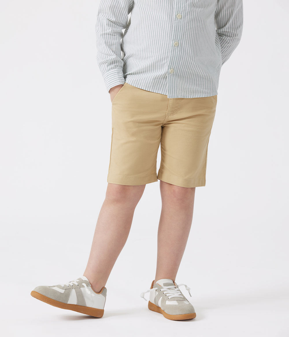 サージ織バミューダパンツ