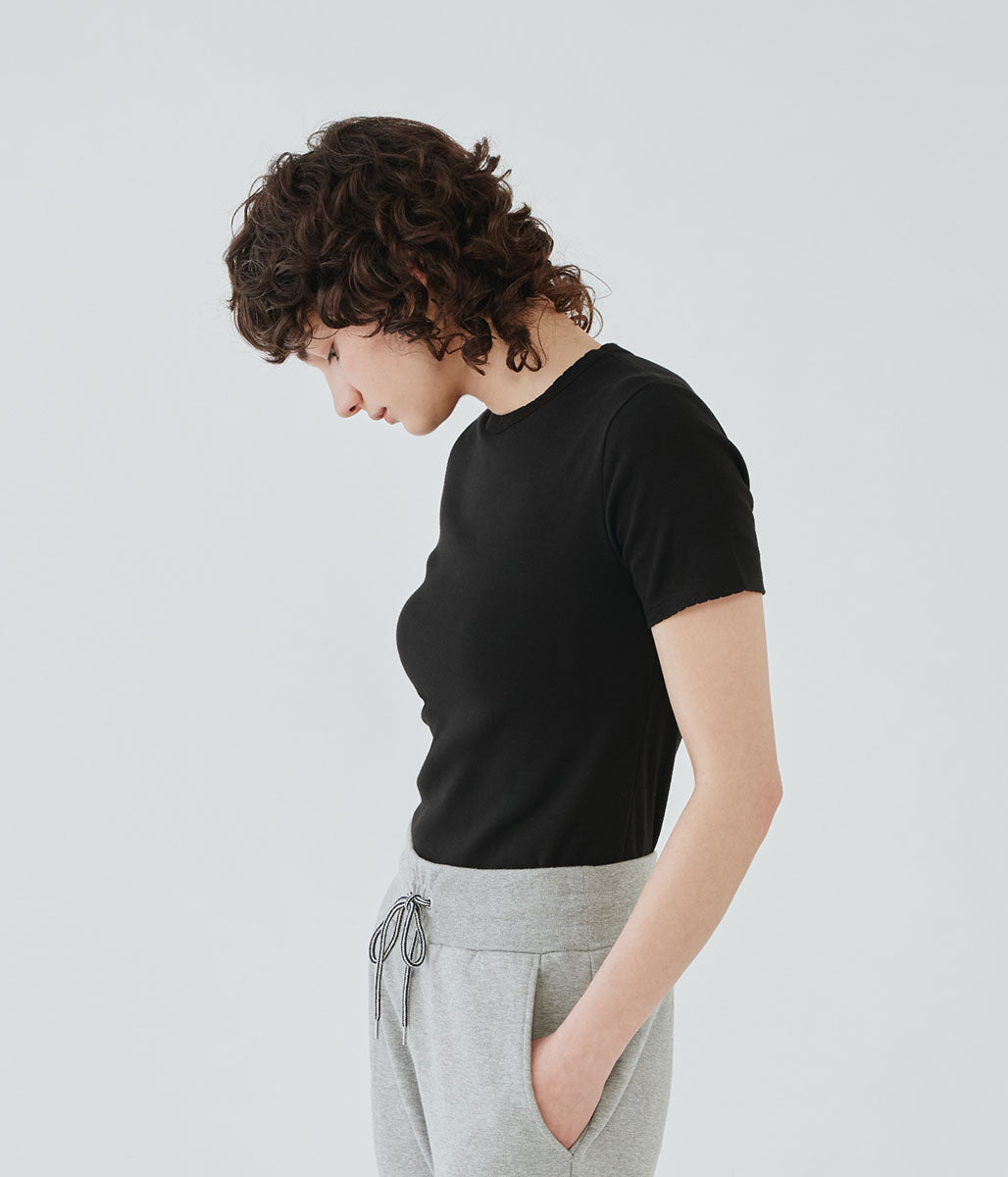 ポワンココットクルーネック半袖Ｔシャツ