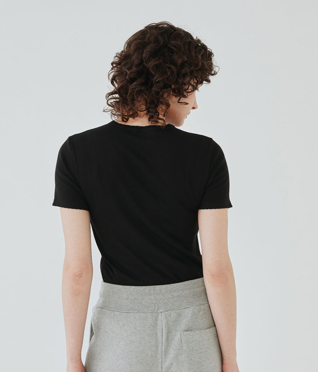 ポワンココットクルーネック半袖Ｔシャツ