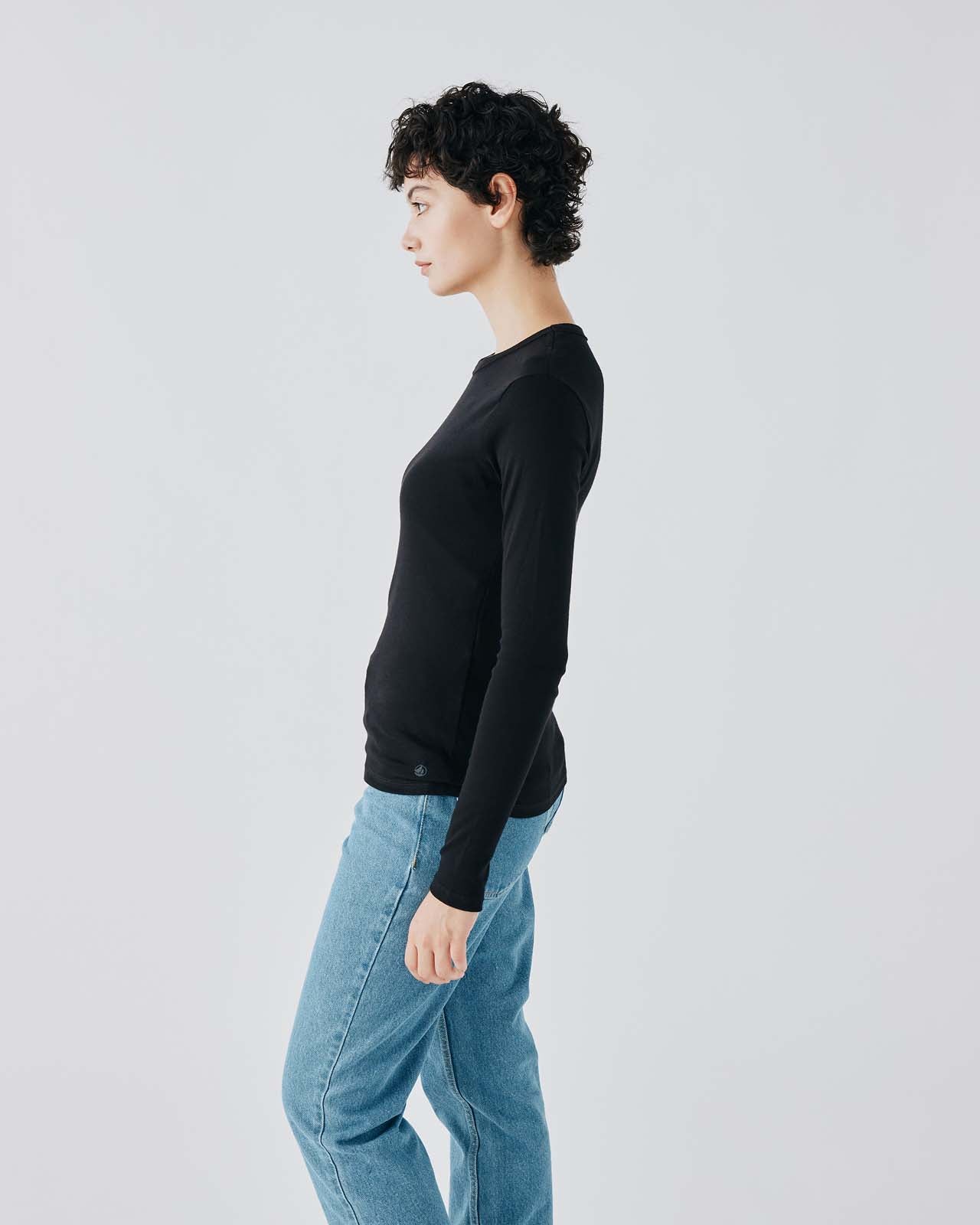 クルーネック長袖Ｔシャツ