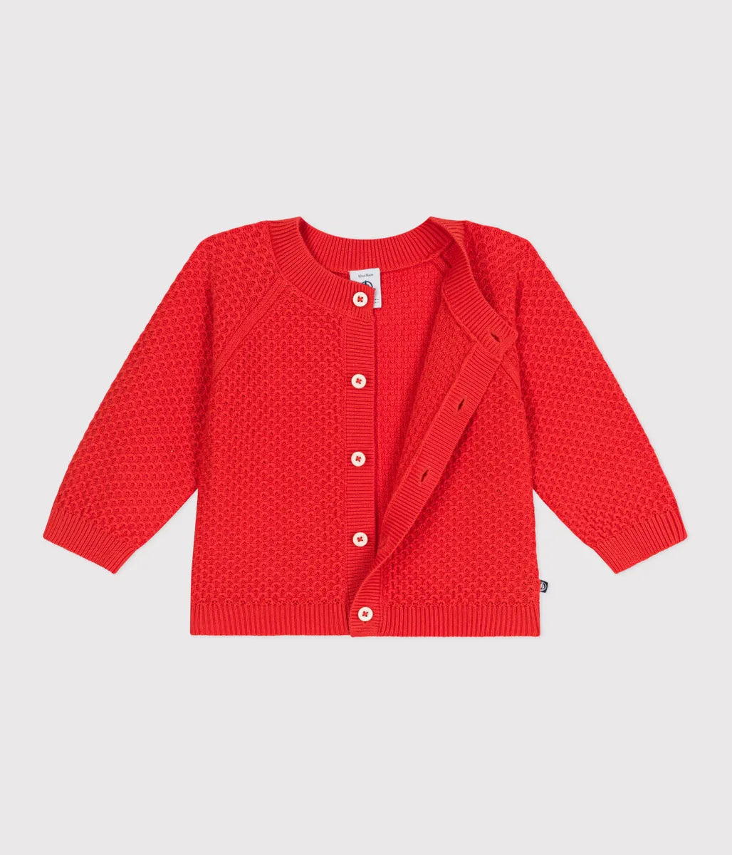 コットンニットカーディガン