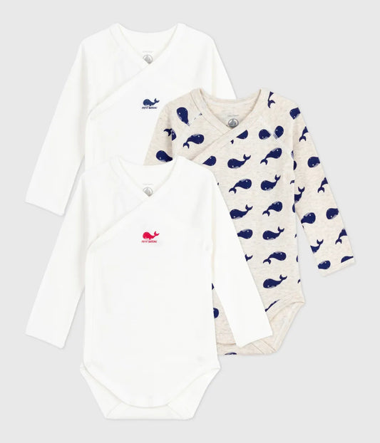 長袖あわせボディ３枚組
