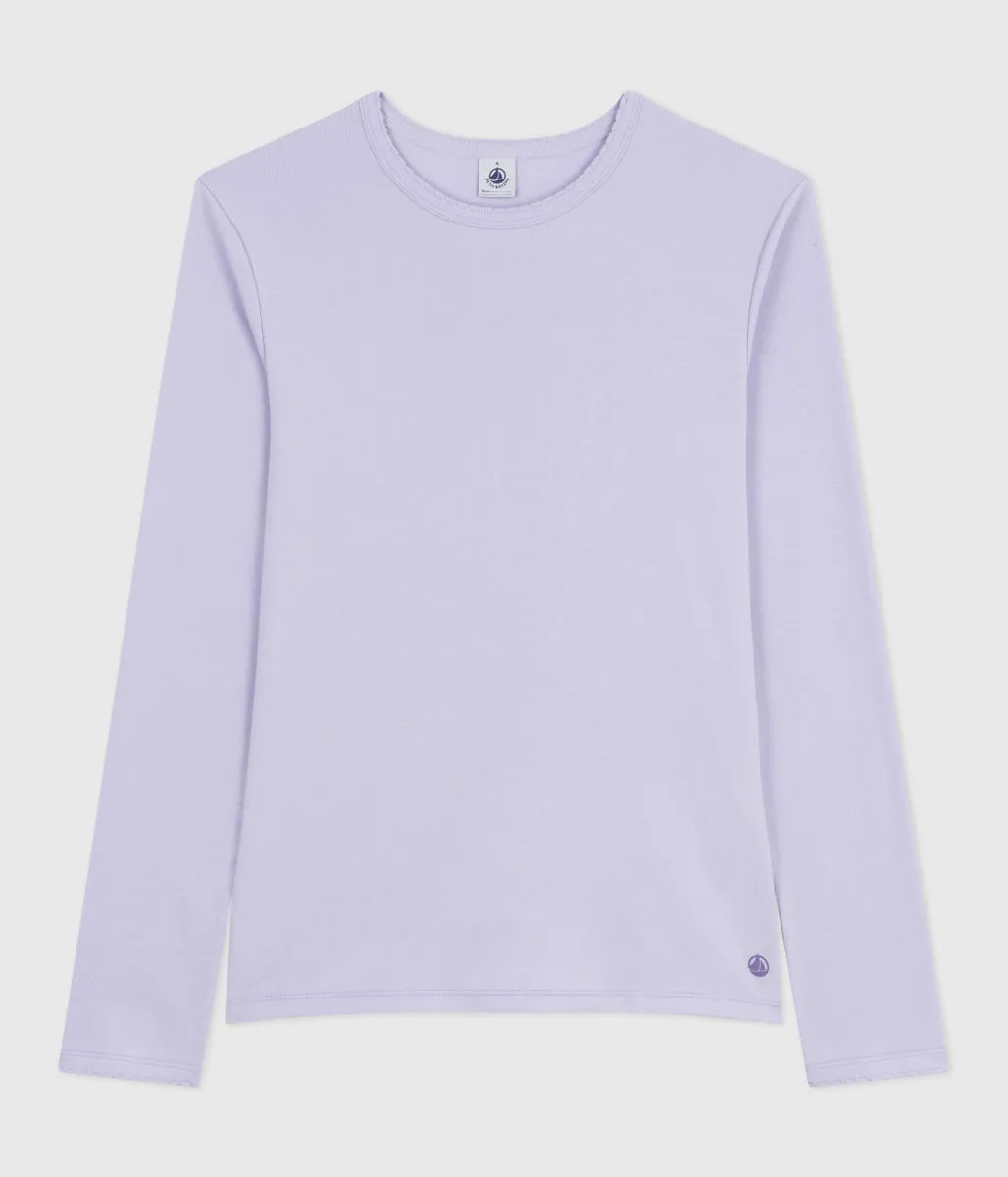 ポワンココットクルーネック長袖Ｔシャツ