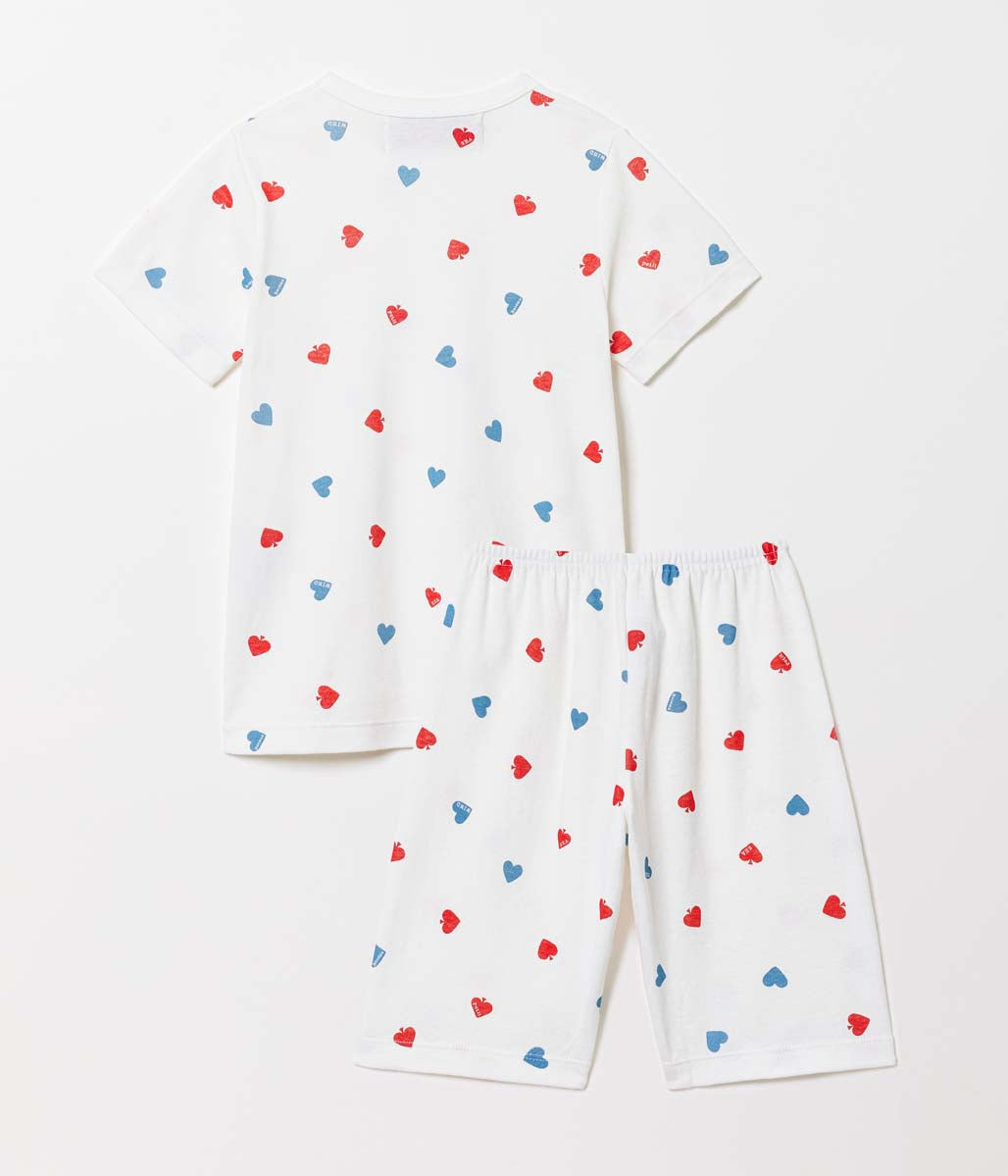 Ｗ＆Ｓプリント半袖パジャマ