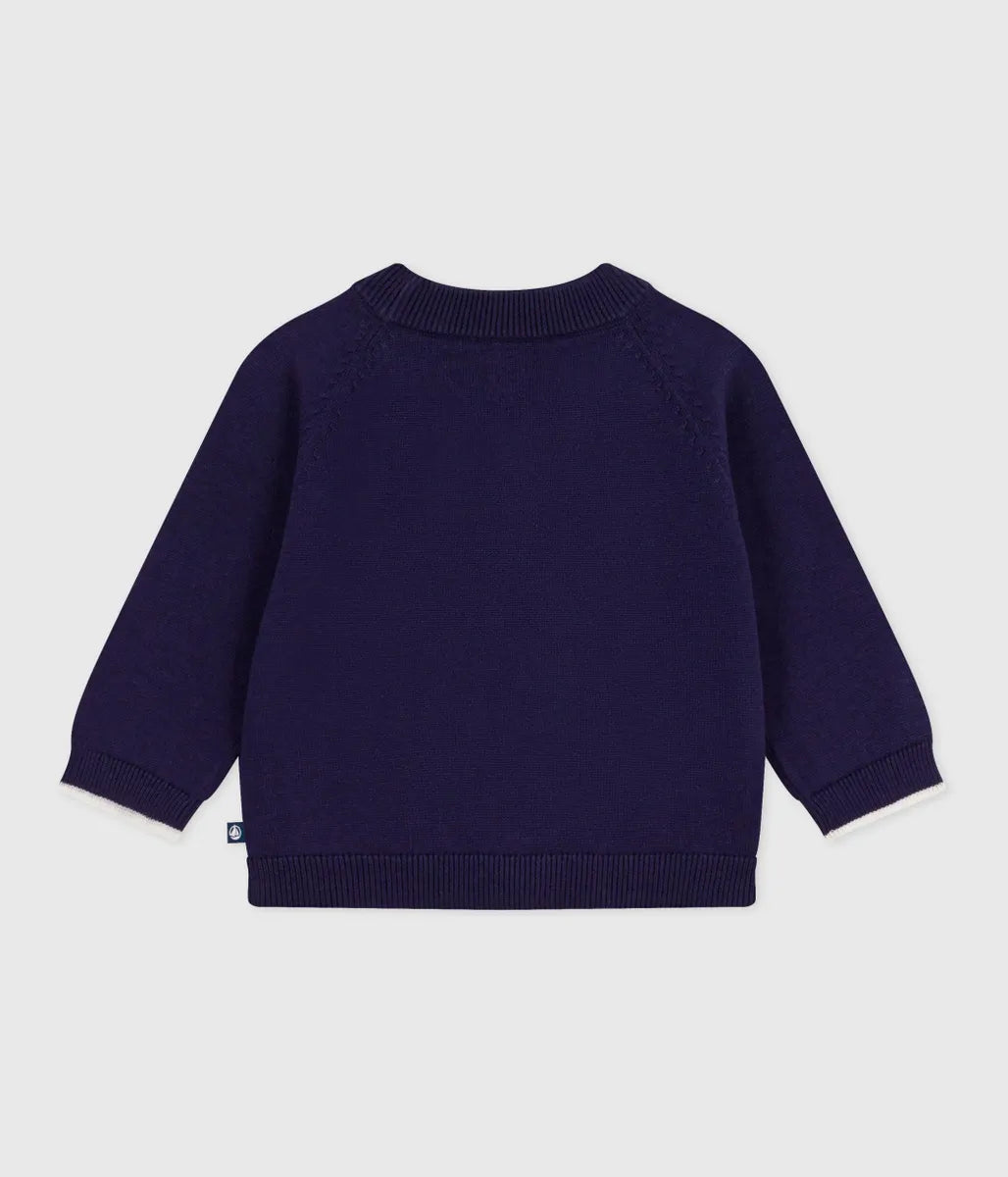 コットンニットカーディガン