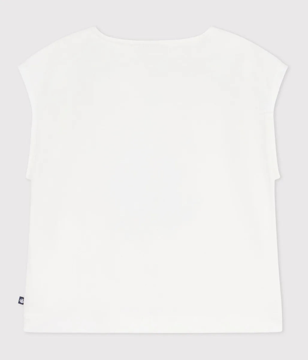 プリントノースリーブTシャツ