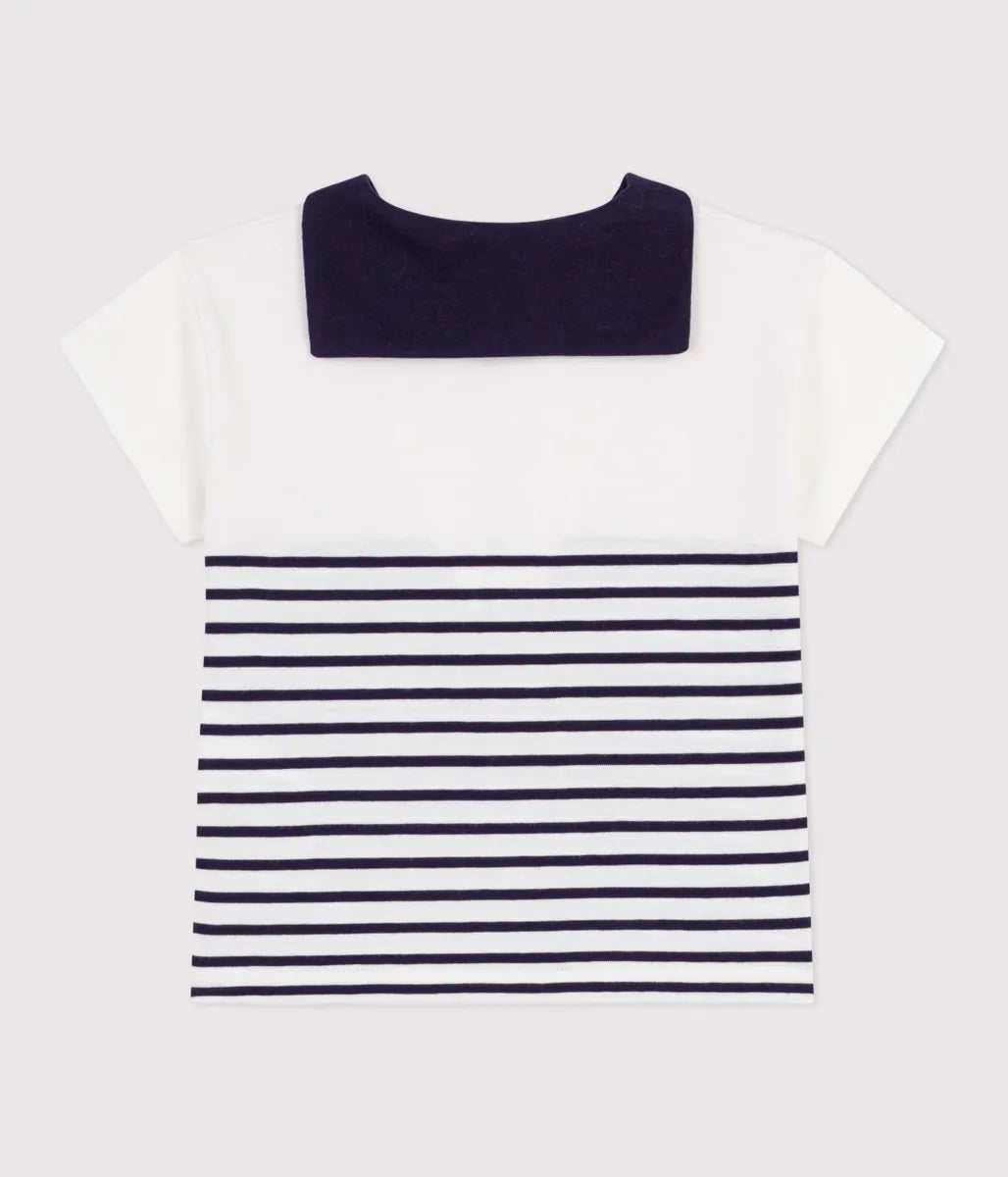 セーラーカラー半袖Tシャツ