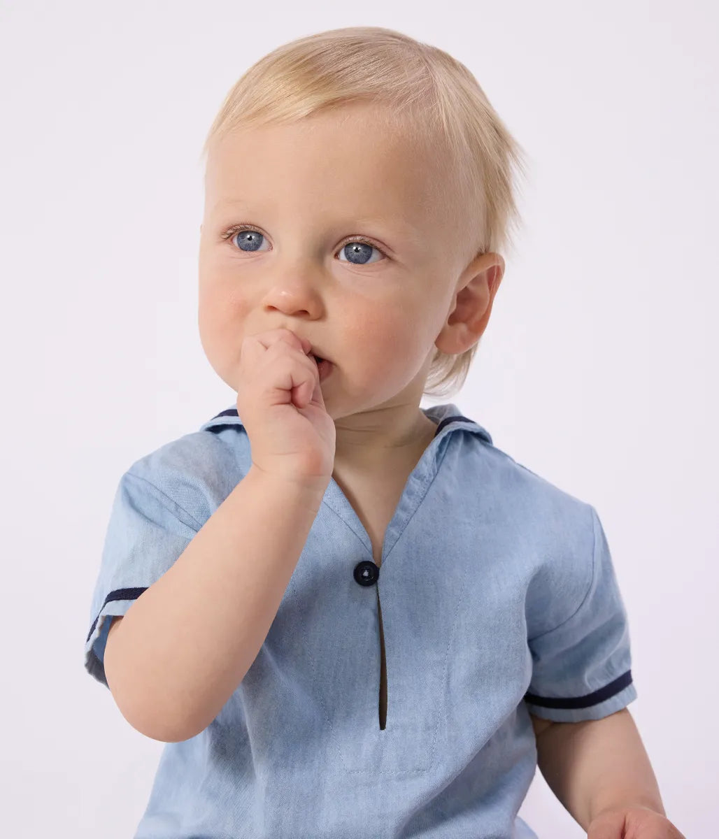 セーラーカラー ベビー２点セット