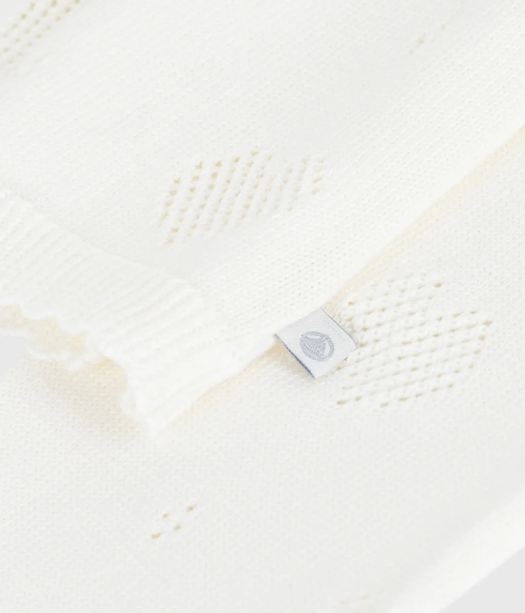 ハート編みニットカーディガン