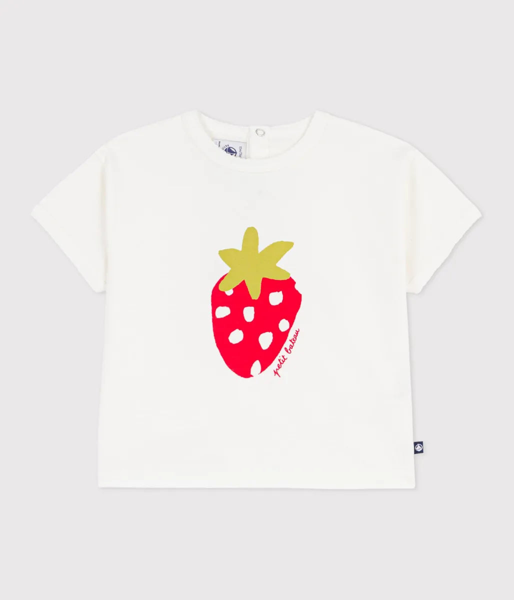 コットンプリント半袖Tシャツ