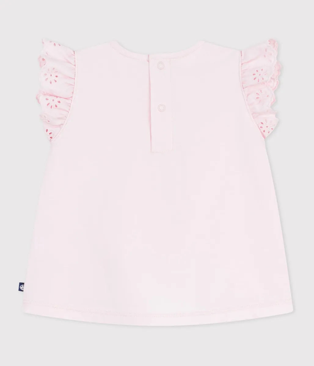 フリル袖Ｔシャツ