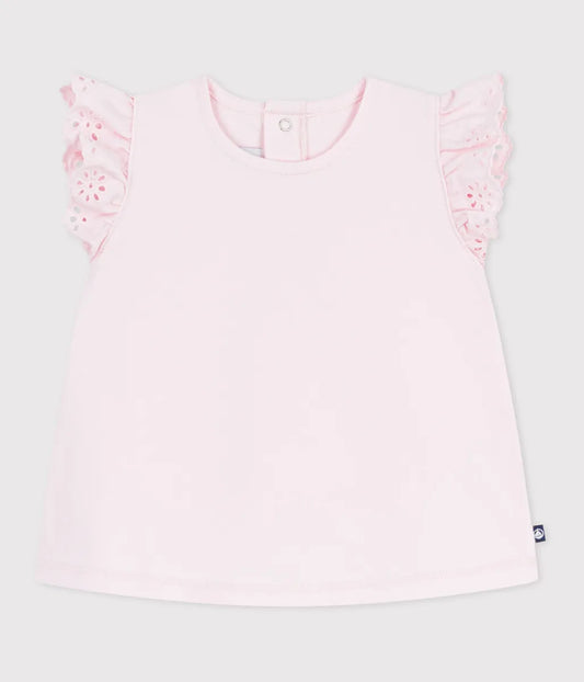 フリル袖Ｔシャツ