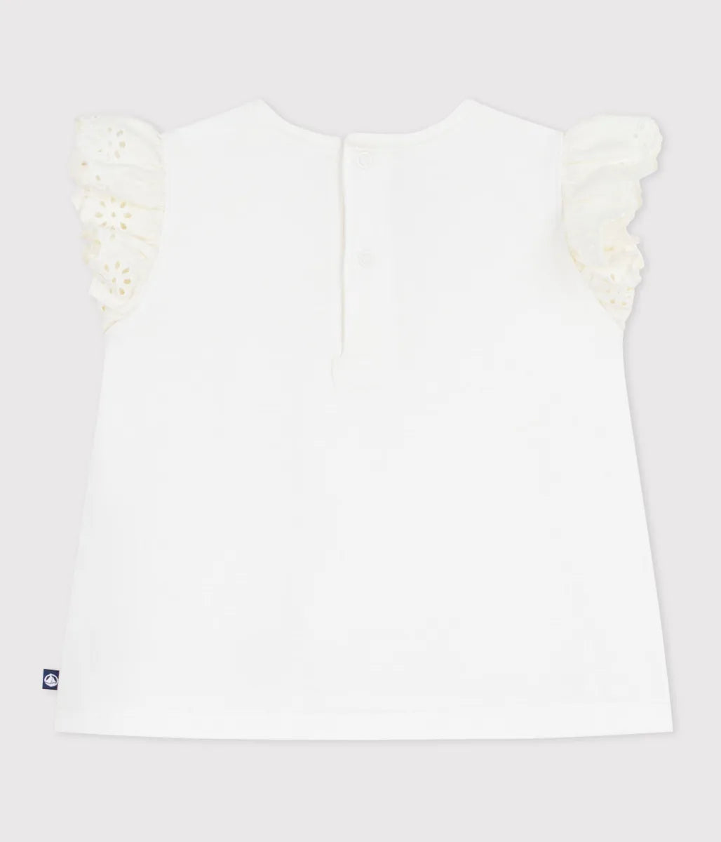 フリル袖Ｔシャツ