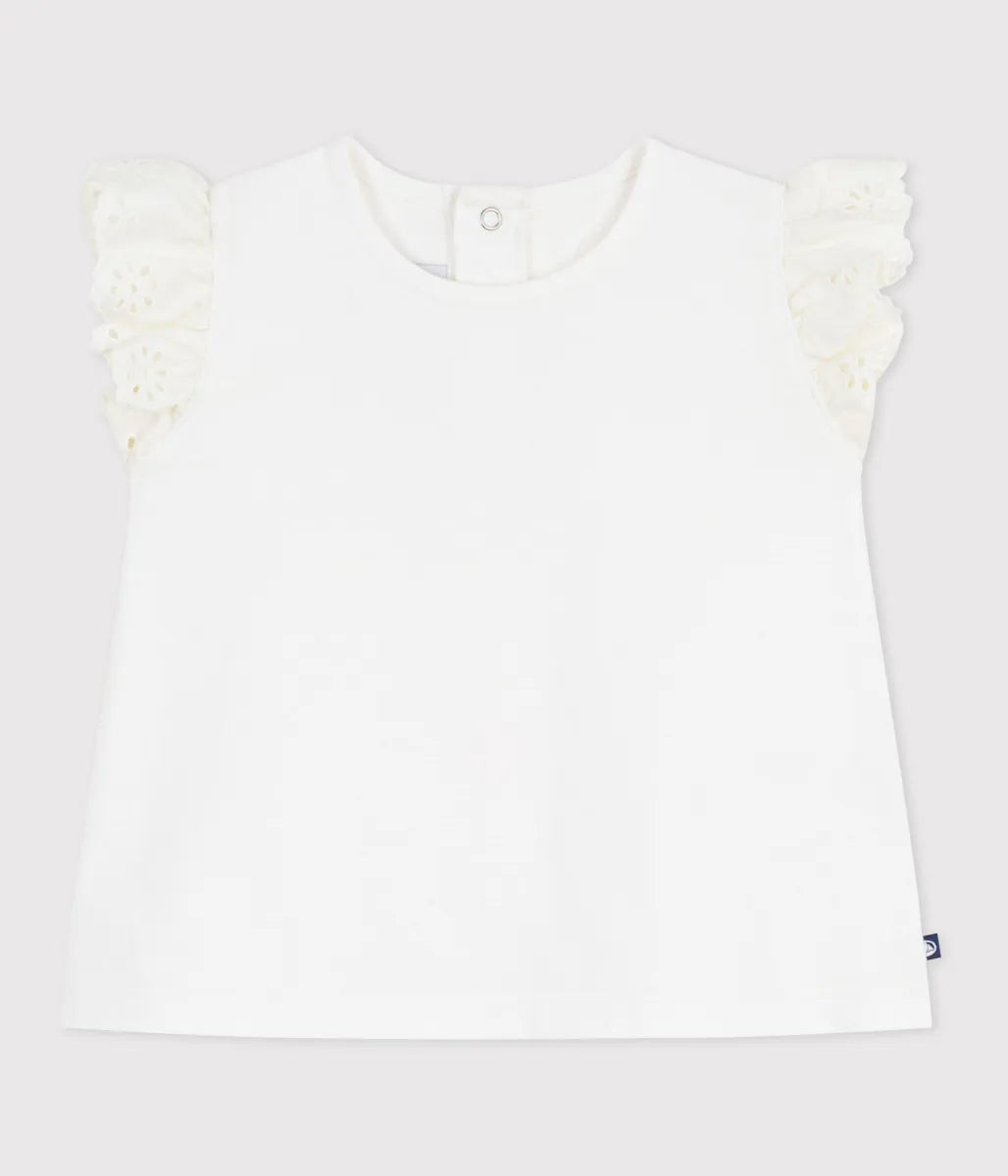フリル袖Ｔシャツ