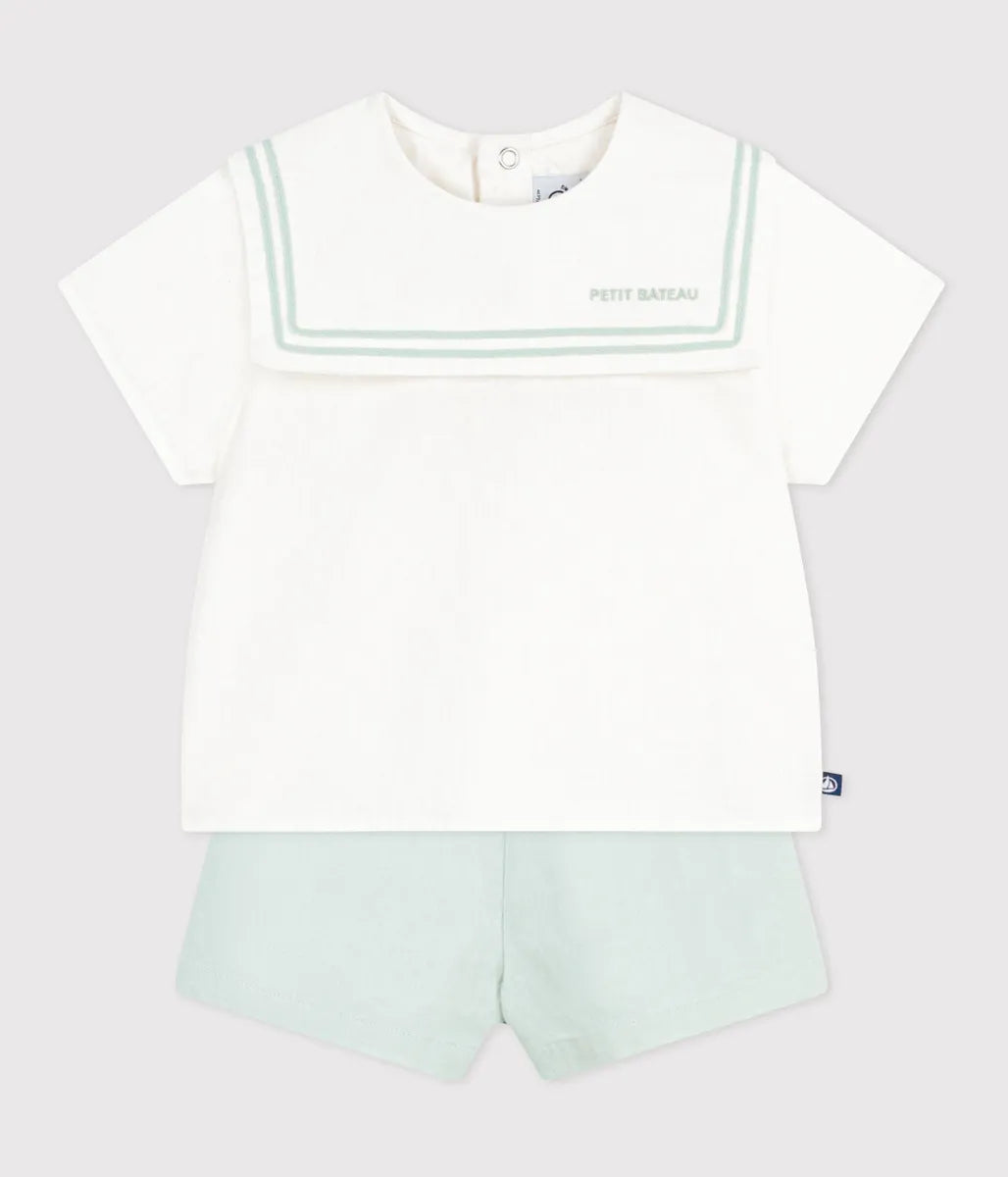 セーラーカラー ベビー２点セット