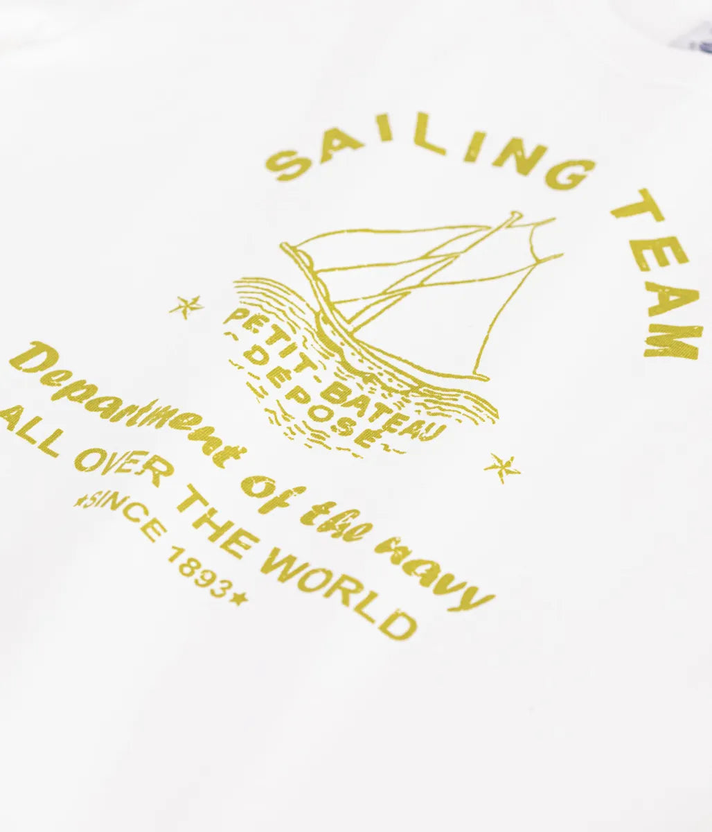 コットンプリント半袖Tシャツ