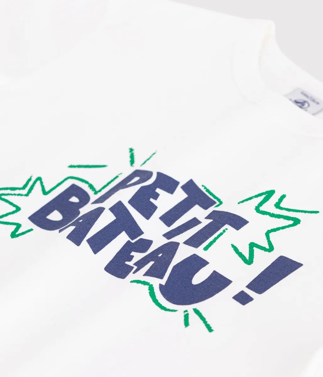コットンプリント半袖Tシャツ
