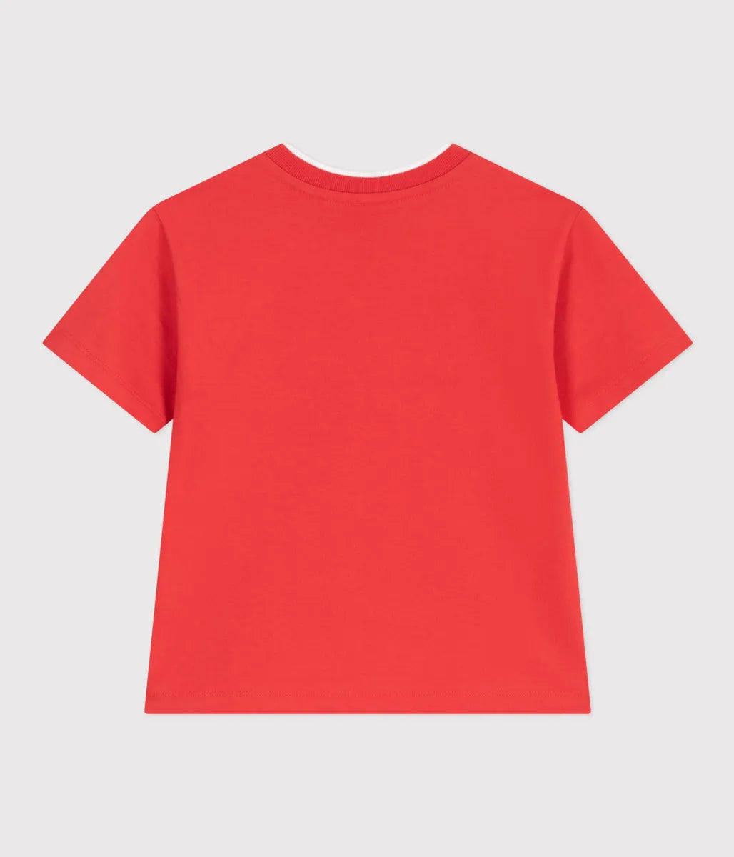 コットンプリント半袖Tシャツ
