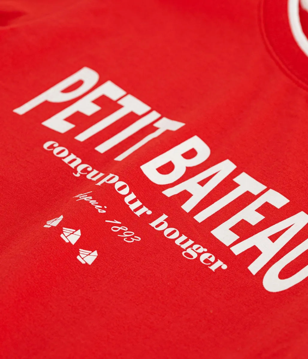 コットンプリント半袖Tシャツ
