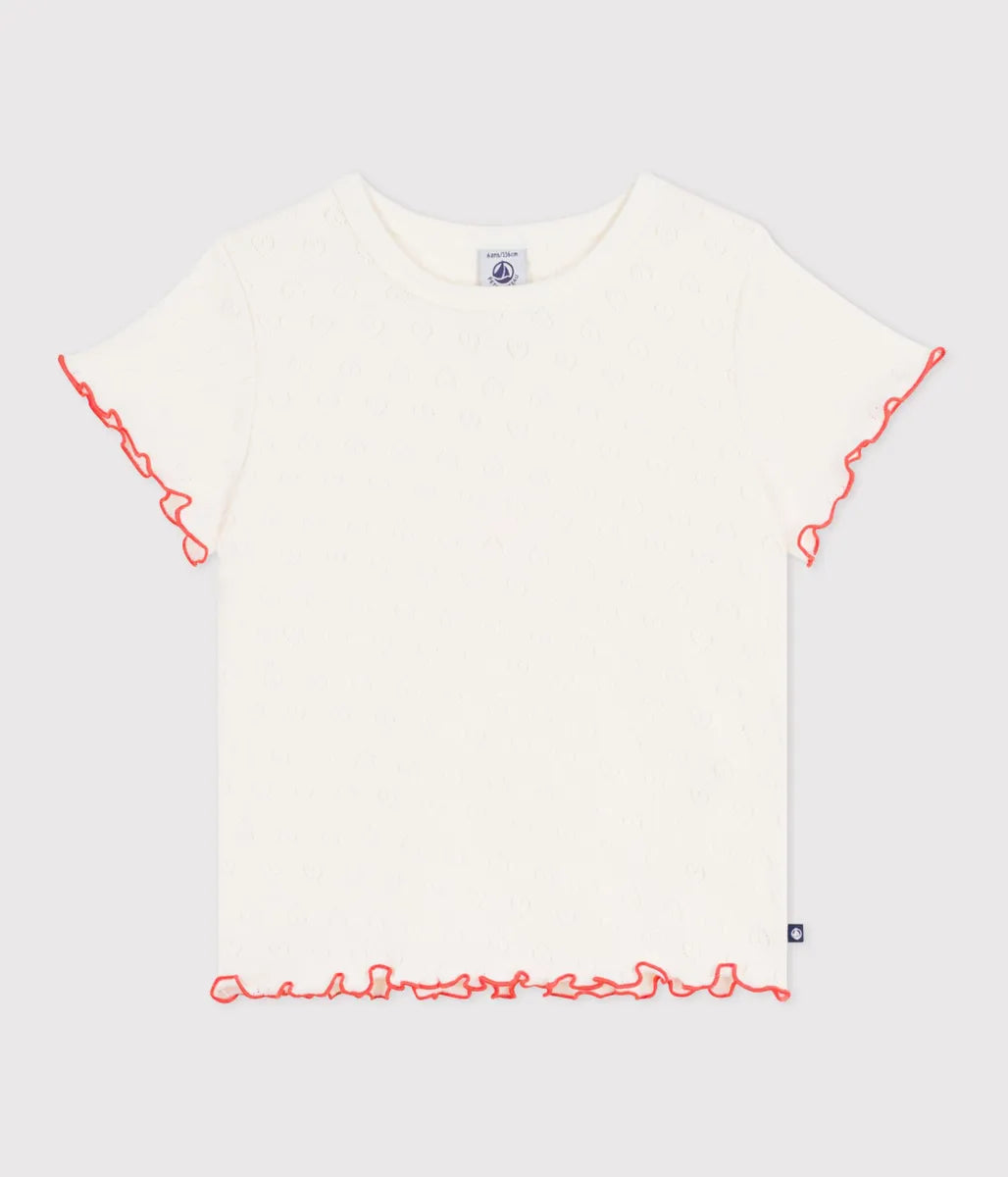 ハート針抜き半袖Ｔシャツ