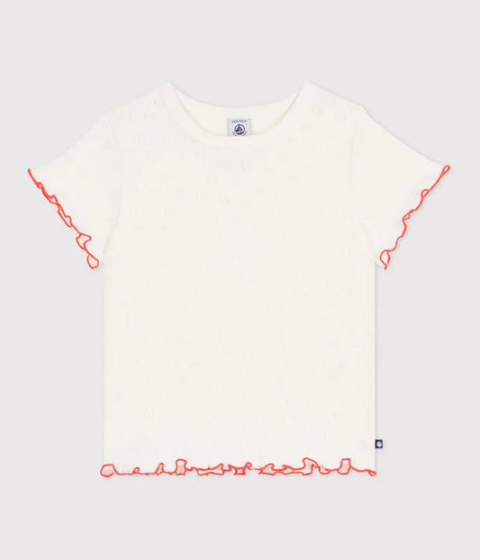 ハート針抜き半袖Ｔシャツ