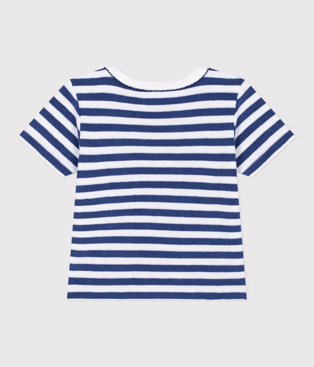 パイルボーダー半袖Ｔシャツ
