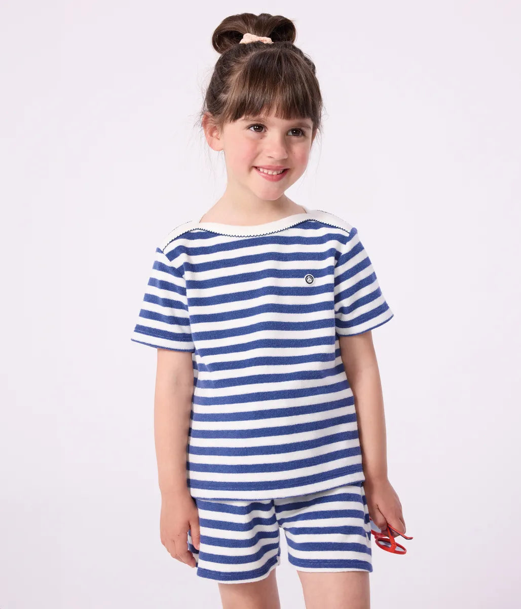 パイルボーダー半袖Ｔシャツ