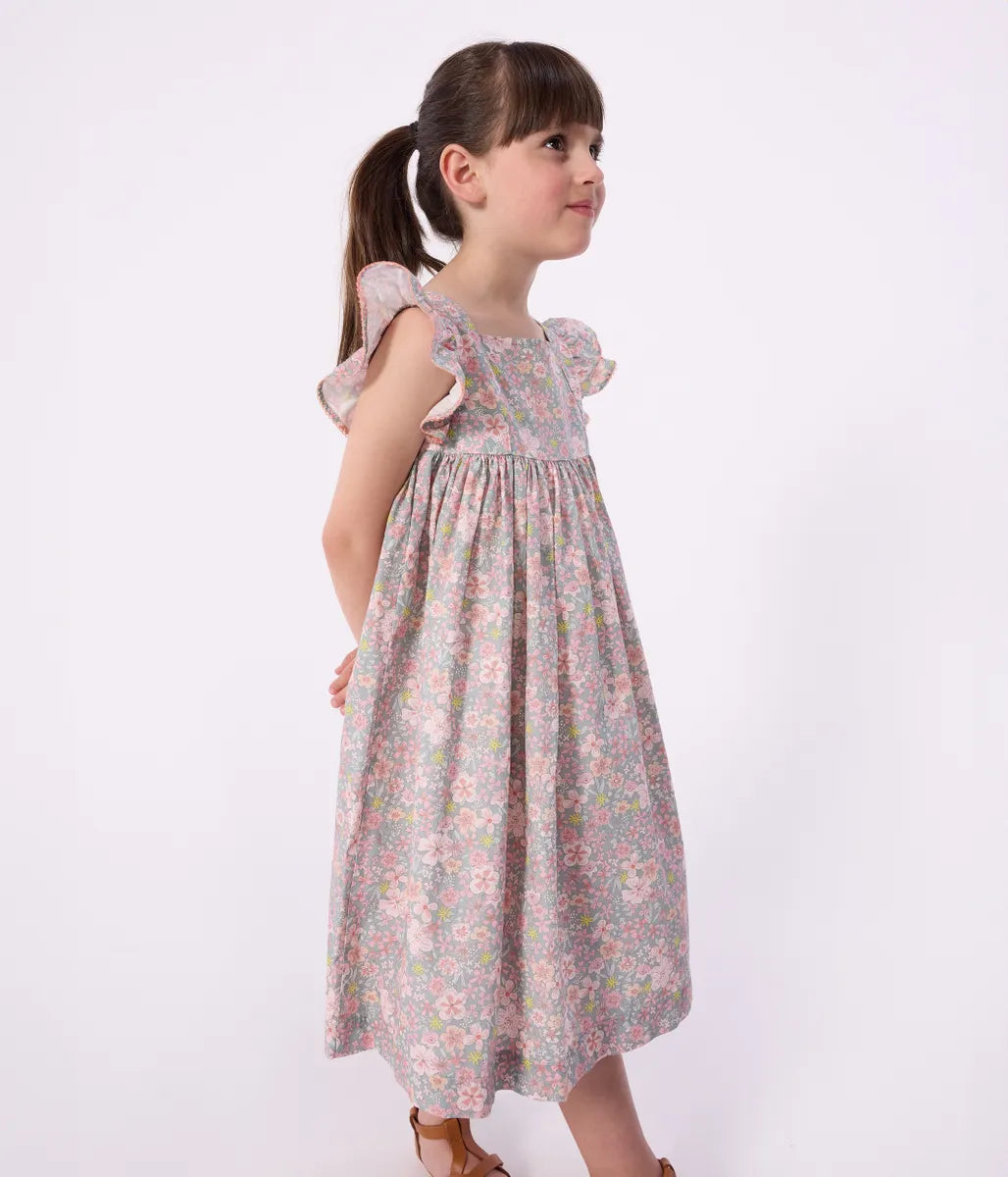 フラワープリントワンピース