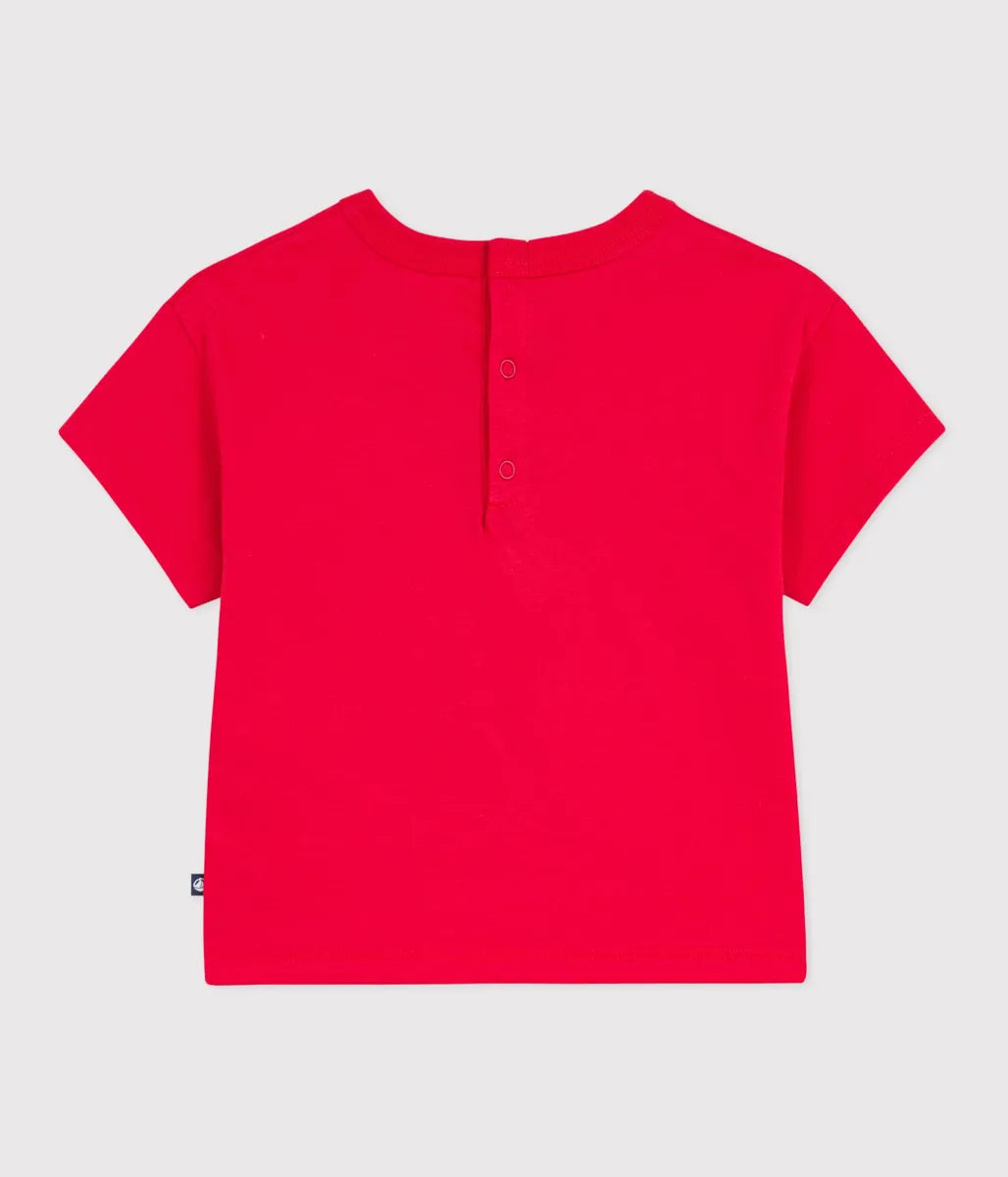 コットンプリント半袖Tシャツ