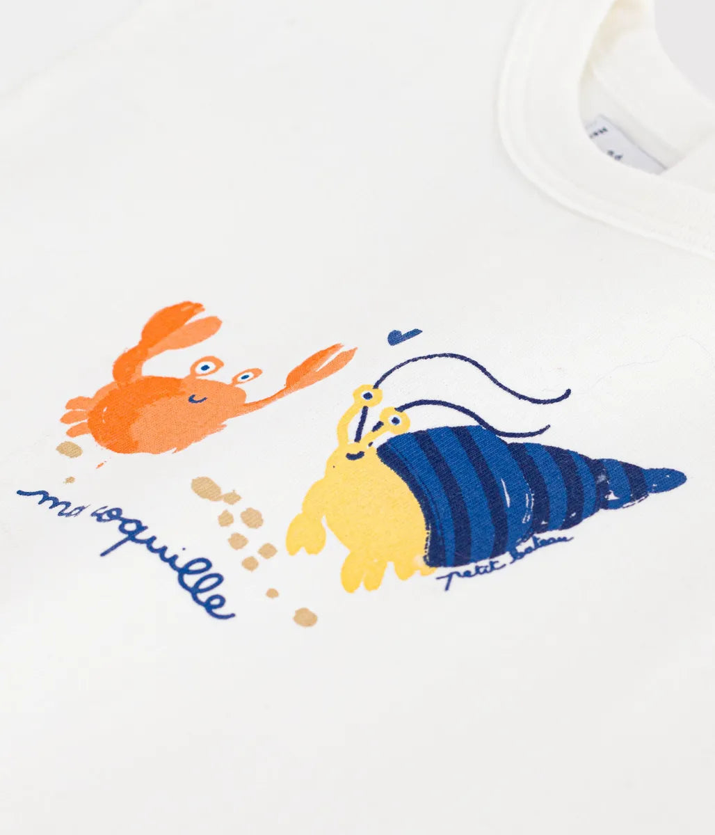コットンプリント半袖Tシャツ