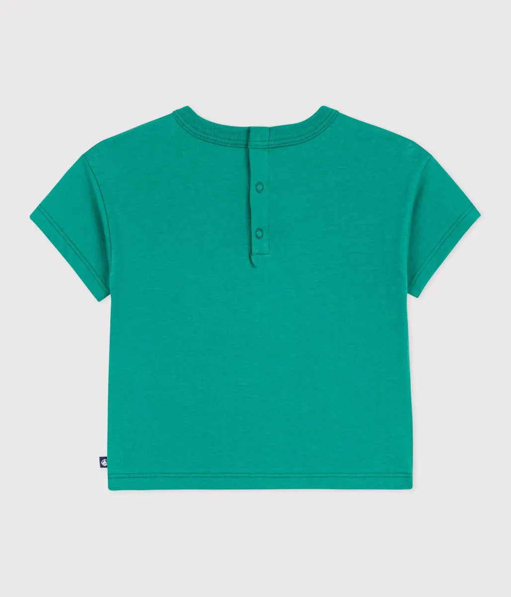 コットンプリント半袖Tシャツ