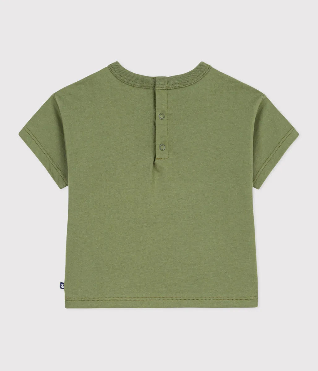 コットンプリント半袖Tシャツ