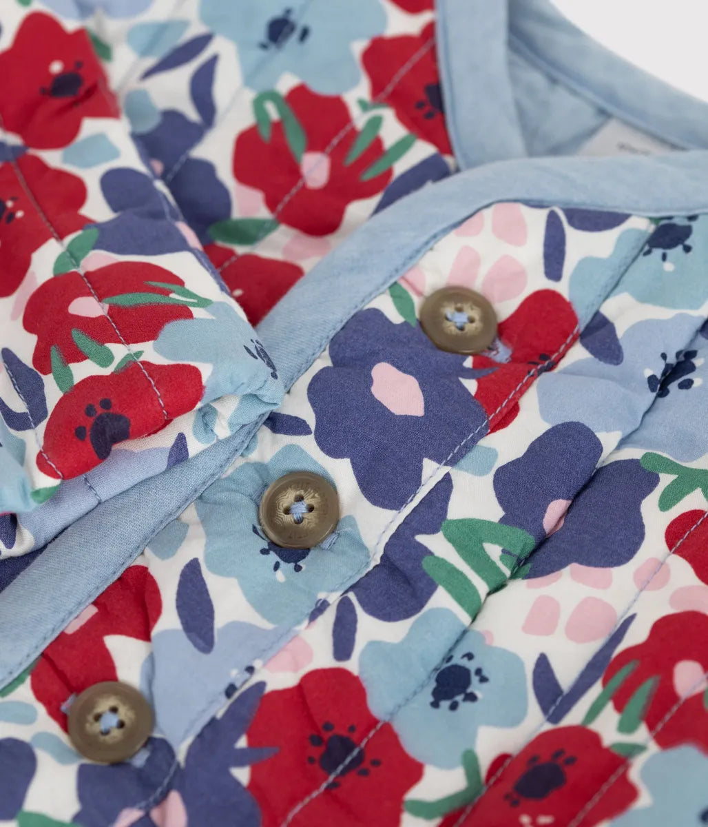 フラワーキルティングブルゾン