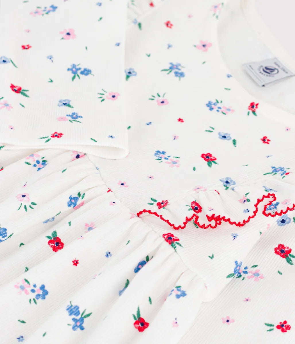 フラワープリントワンピース