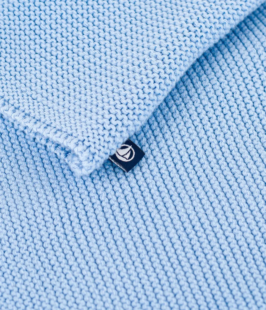 ガーター編みニットカーディガン