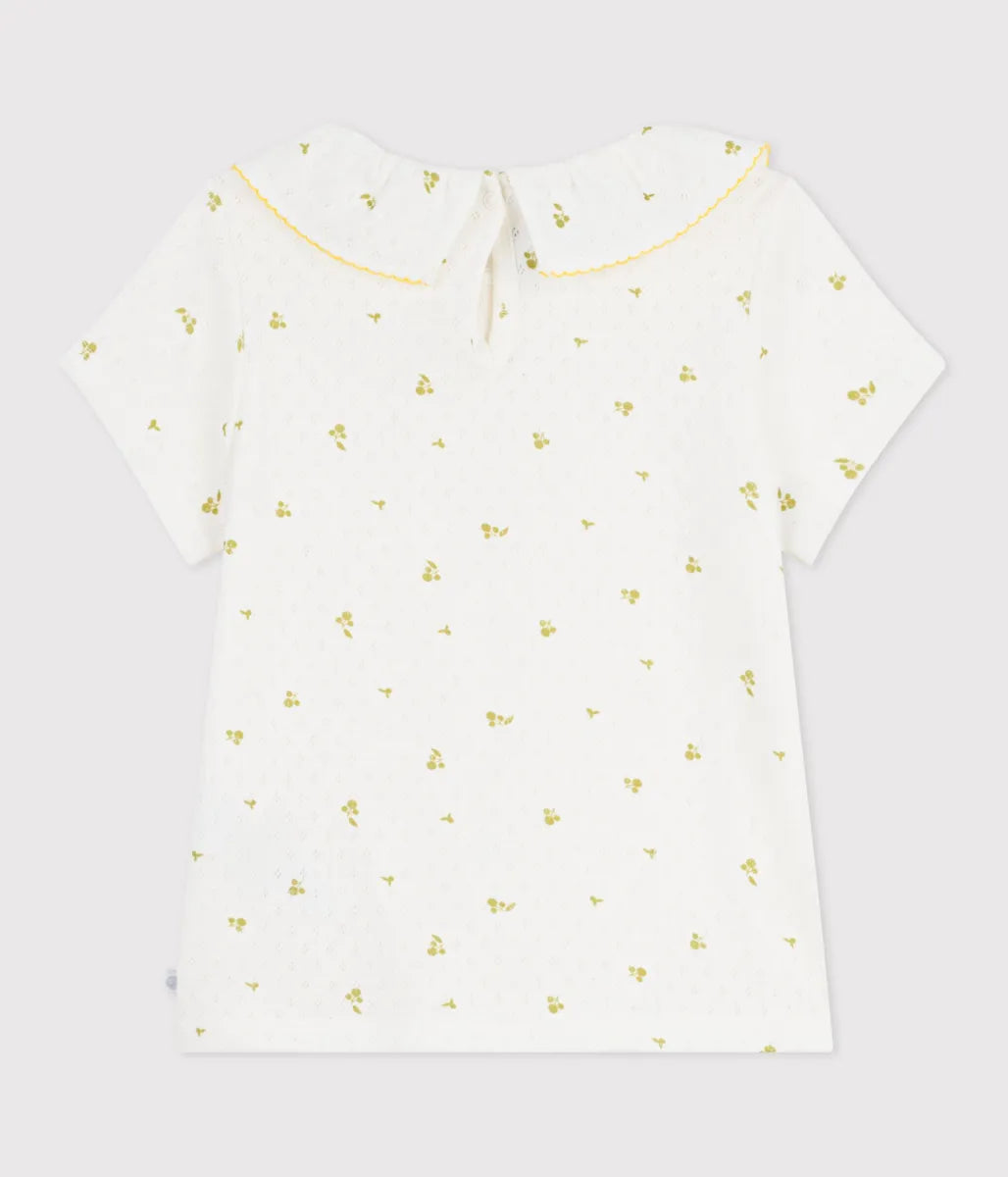 針抜きプリント半袖Ｔシャツ