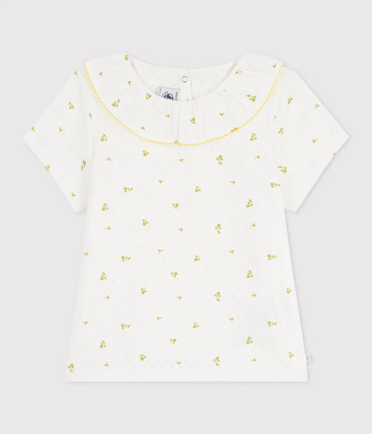 針抜きプリント半袖Ｔシャツ