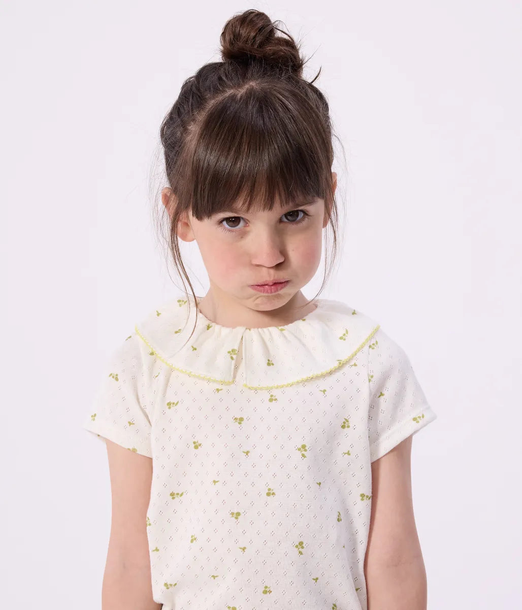 針抜きプリント半袖Ｔシャツ
